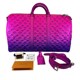 Louis Vuitton Taurillon Illusion Keepall 50 Bandouliere bag