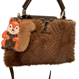 Louis Vuitton Mink Squirrel Bag Charm