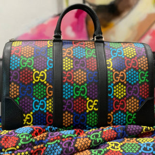 Psychedelic holdall duffle bag